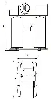 Фото чертежа ТМФ 2000/6/0,4